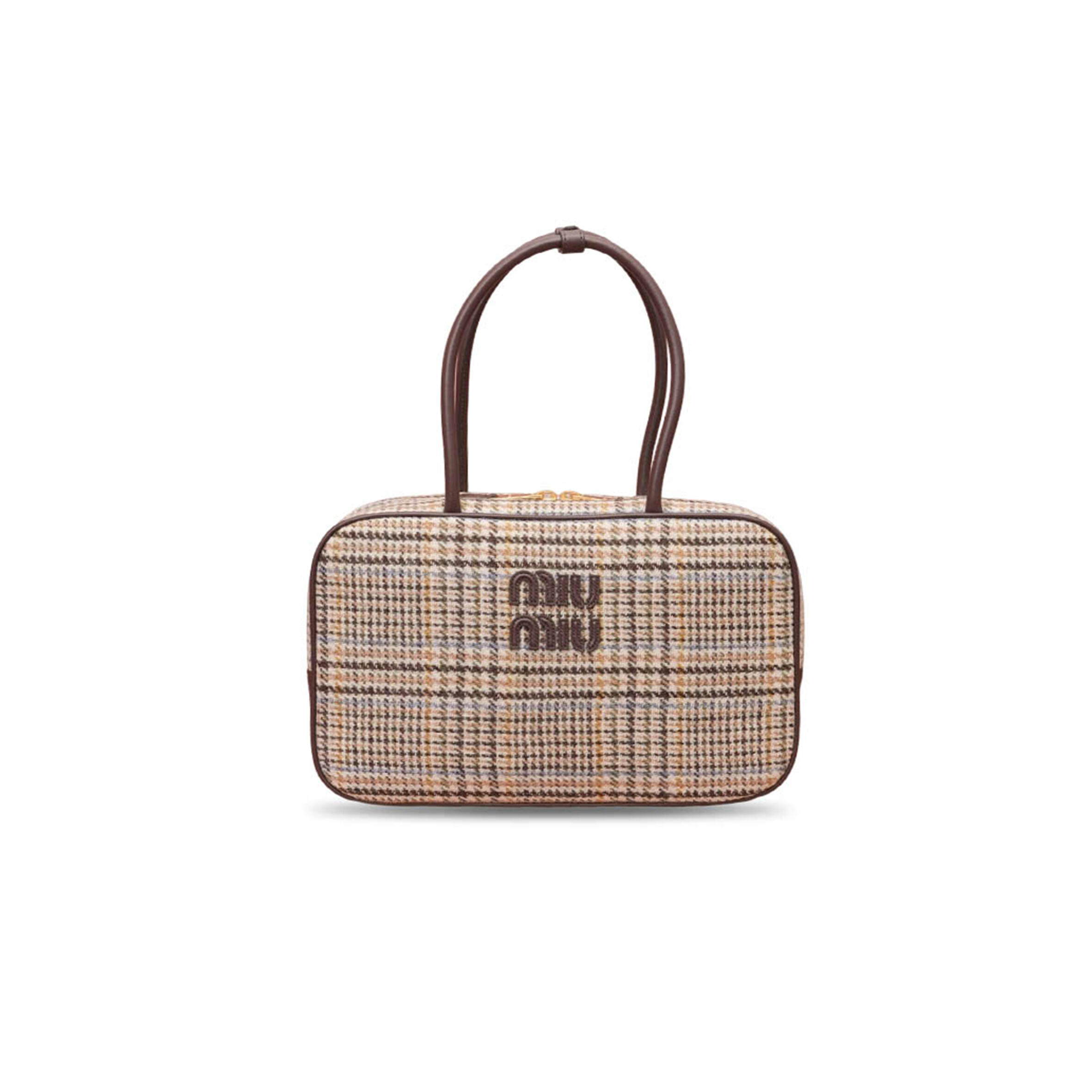 MIU MIU HOUNDSTOOTH BRIEFCASE 5BB117 (34*20*10cm)